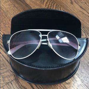 Marc by Marc Jacobs White Aviator Sunglasses